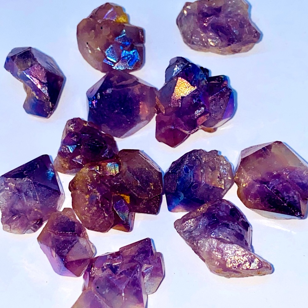 Lemurian Amythest Crystal cluster small - Picture 1 of 3